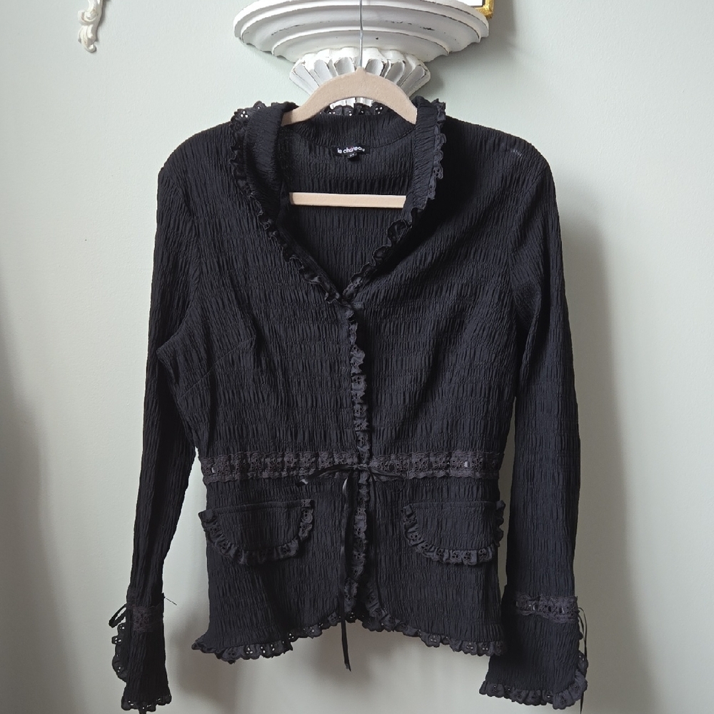 Elegant Black Women's Top